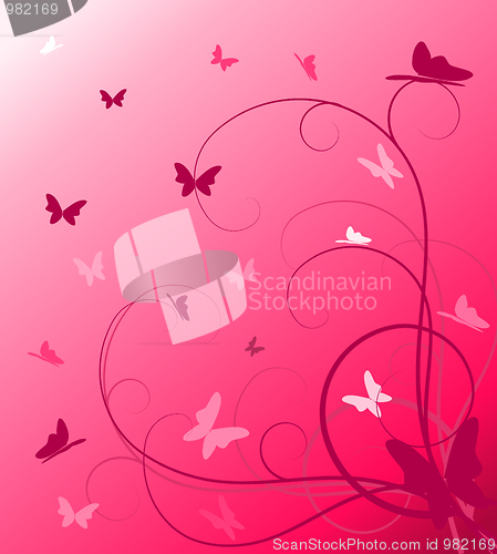 Image of Abstract spring floral background