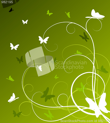 Image of Abstract spring floral background
