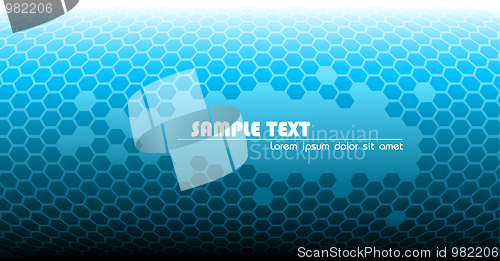 Image of Abstract blue technical background