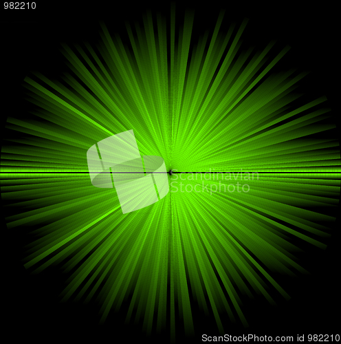 Image of Abstract green cosmic background