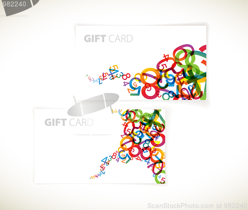 Image of modern gift card templates
