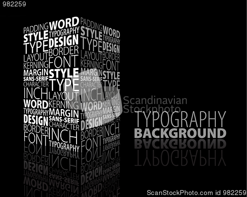 Image of Abstract design and typography background