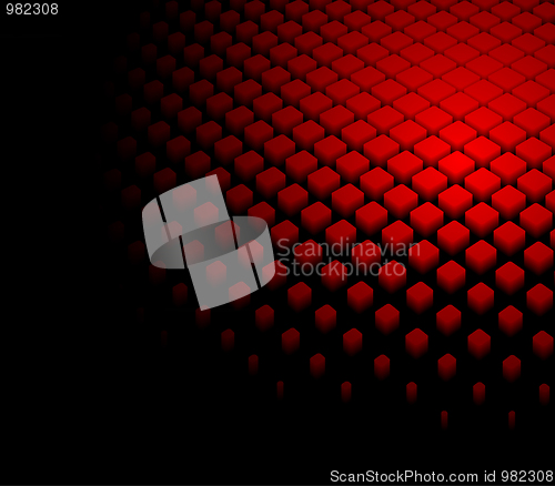 Image of 3d abstract dynamic red background