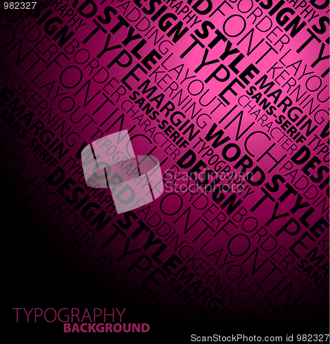 Image of Abstract dark typography background