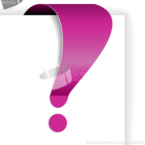 Image of Pink exclamation mark - tag for important items