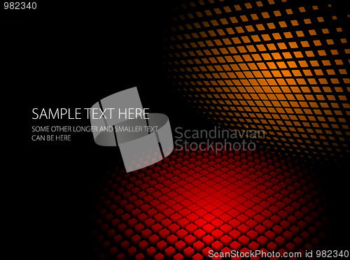 Image of Abstract red and orange dynamic background
