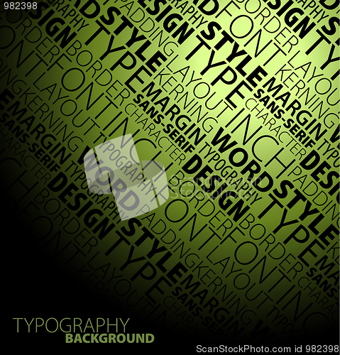 Image of typography background