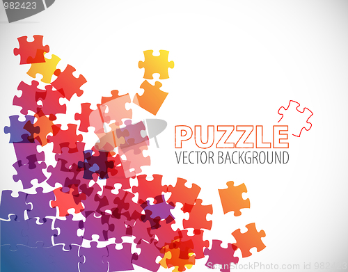 Image of Abstract puzzle background