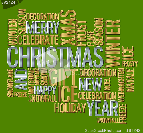 Image of Abstract christmas card