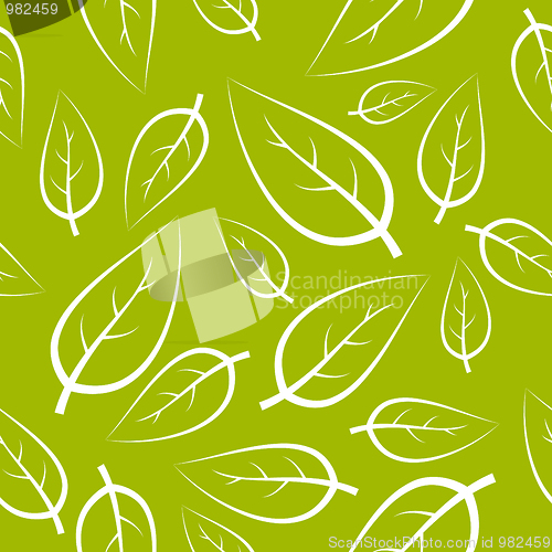 Image of Fresh green leafs texture