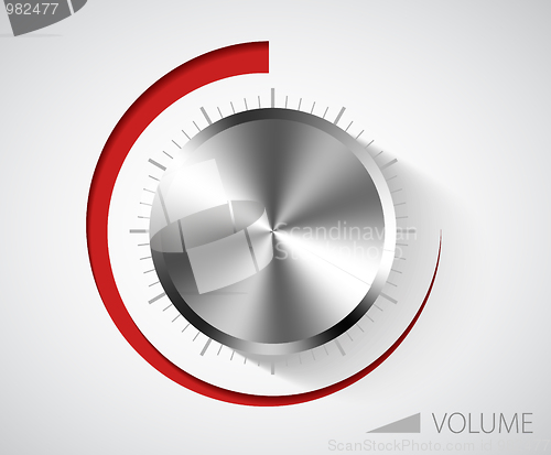 Image of Chrome volume knob