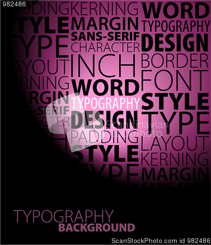 Image of Abstract purple typography background