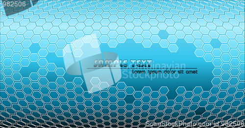 Image of Abstract blue technical background