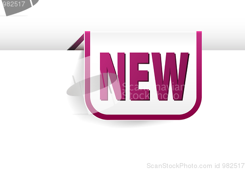 Image of Purple rounded rectangle bookmark