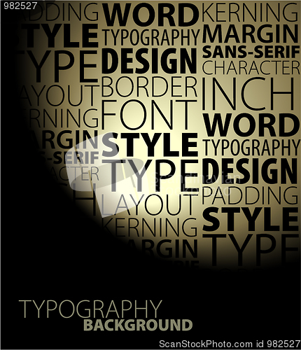 Image of Abstract design and typography background