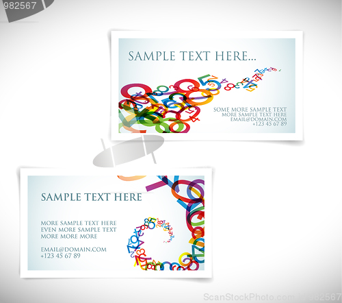 Image of Modern business card templates