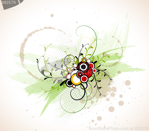 Image of Abstract floral background