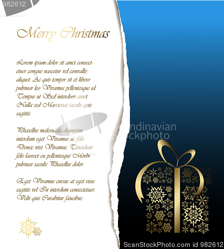 Image of Abstract Christmas card with sample text