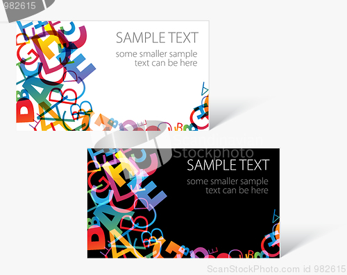 Image of modern business card templates