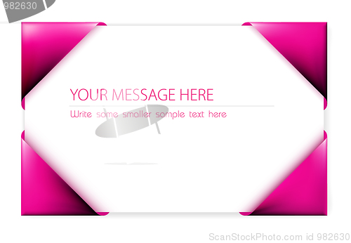 Image of Business card in the pink card holder