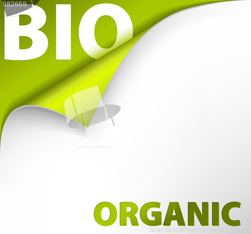 Image of background bookmark for organic