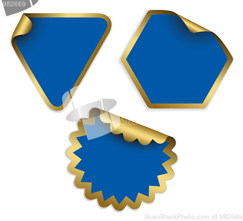 Image of Christmas labels and stickers