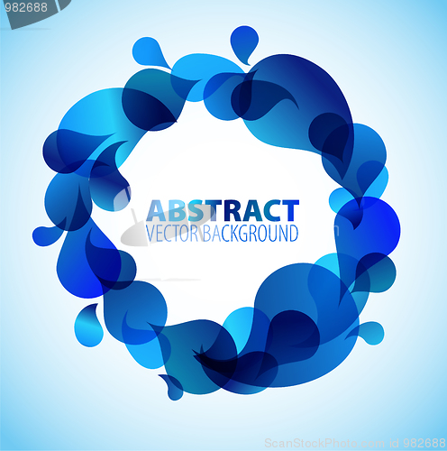 Image of Abstract blue background