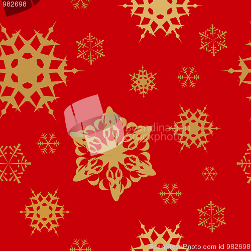 Image of Winter - red christmas seamless pattern