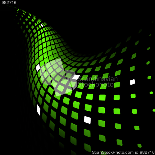 Image of Abstract dynamic green background