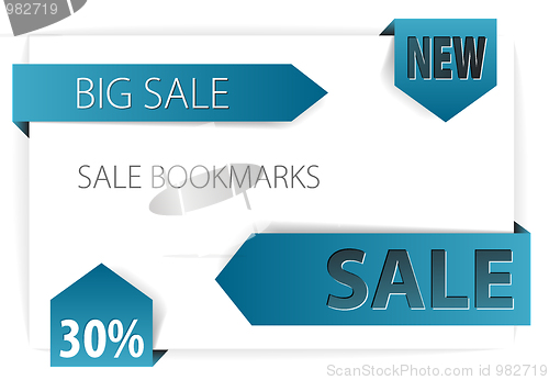 Image of Blue paper arrows - Vector sale