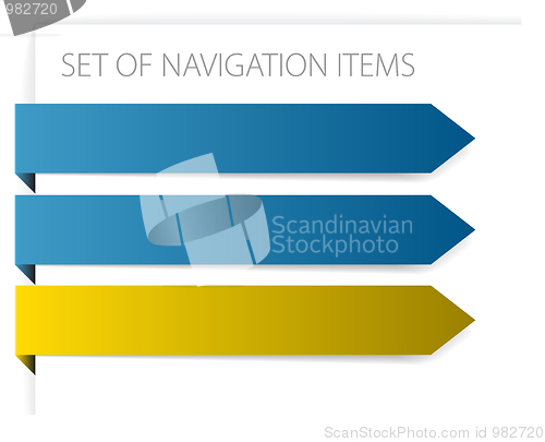 Image of Paper arrows - modern navigation items