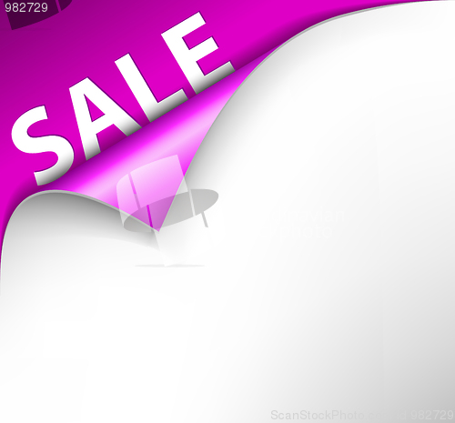 Image of Pink sale corner background