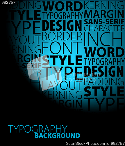 Image of typography background