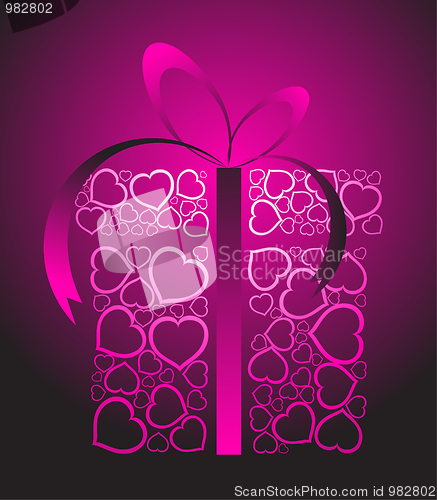 Image of Stylized love present box