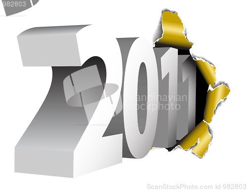 Image of 2011 New Year card