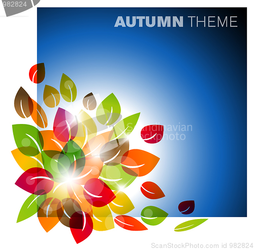 Image of Autumn leafs background