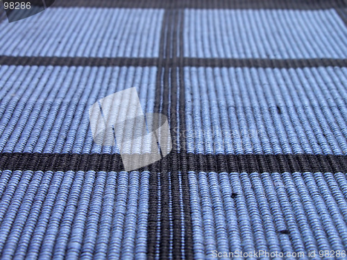 Image of Blue mat detail