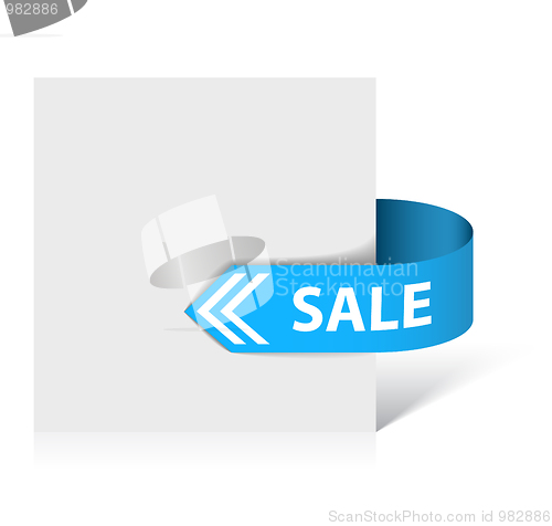 Image of Sale blue ribbon