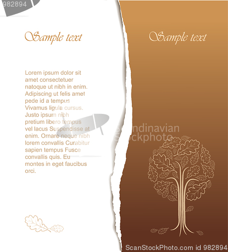 Image of Vintage abstract tree drawing