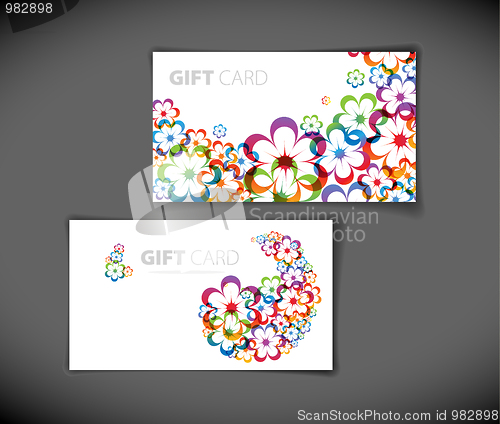 Image of modern gift card templates