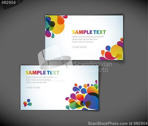 Image of modern business card templates