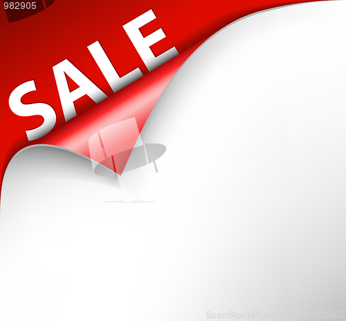 Image of Red sale corner background