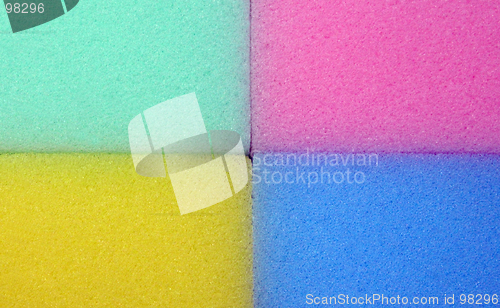 Image of Spongy colorful texture