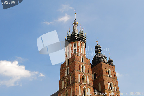 Image of The tower of Mariacki Church in Cracow