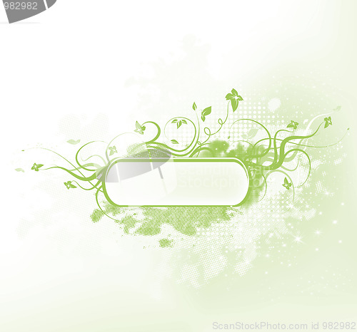 Image of Floral grunge frame