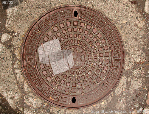 Image of Manhole with star