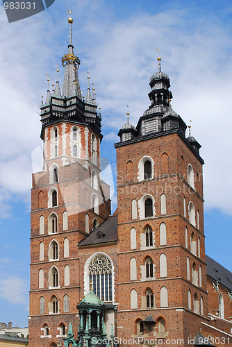 Image of The tower of Mariacki Church in Cracow