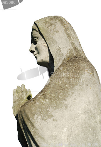 Image of madonna on white background