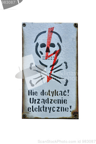 Image of elecricity danger sign