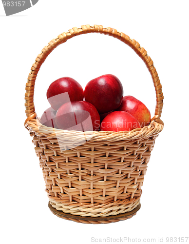 Image of basket with red apples